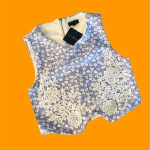 Crop Top Shop Vest Shirt Blouse NWT TOPSHOP